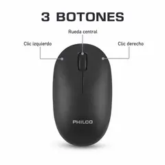 PHILCO - Mouse 315B Inalambrico 2.4GHz Sensor Optico