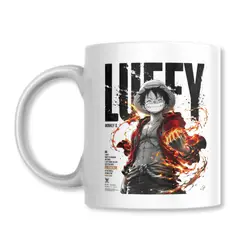 GENERICO - Tazon Monkey D. Luffy One Piece Anime 325ml Taza Sublimada 325ml