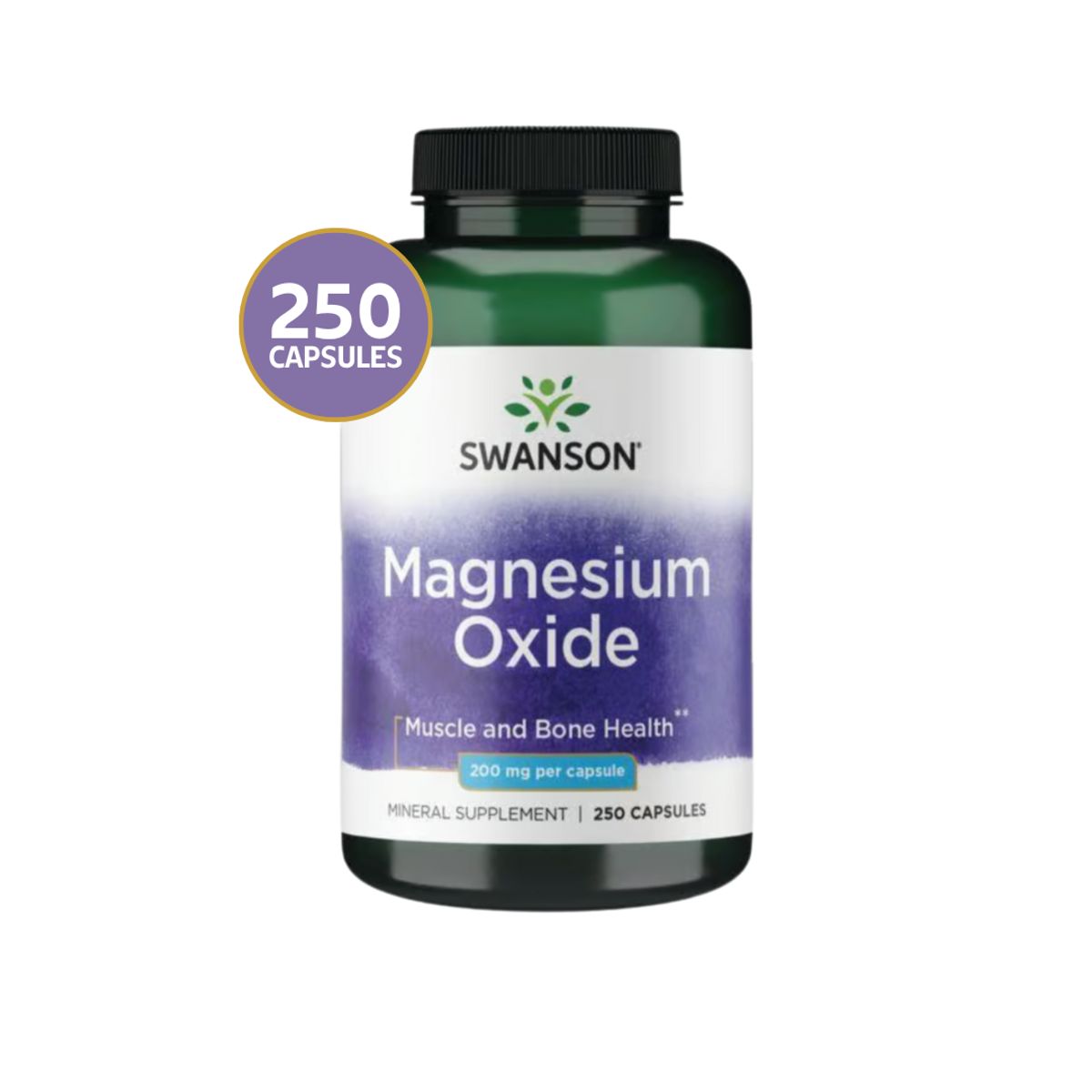 SWANSON - Swanson Óxido de Magnesio 500 mg - 100 Cápsulas