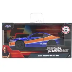 JADA TOYS - Auto Nissan Silvia S15 2001 Rápido y Furioso Escala 1:32 Coleccionable Modelo Deportivo Réplica de Colección