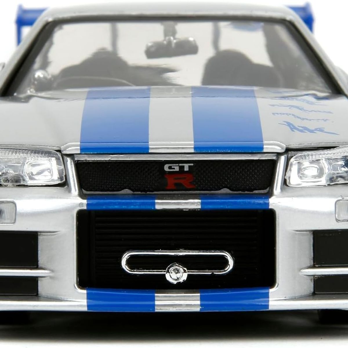JADA TOYS - Auto Nissan Skyline GT-R R34 2002 Rápido y Furioso Escala 1:24 Coleccionable Modelo Deportivo Réplica de Colección