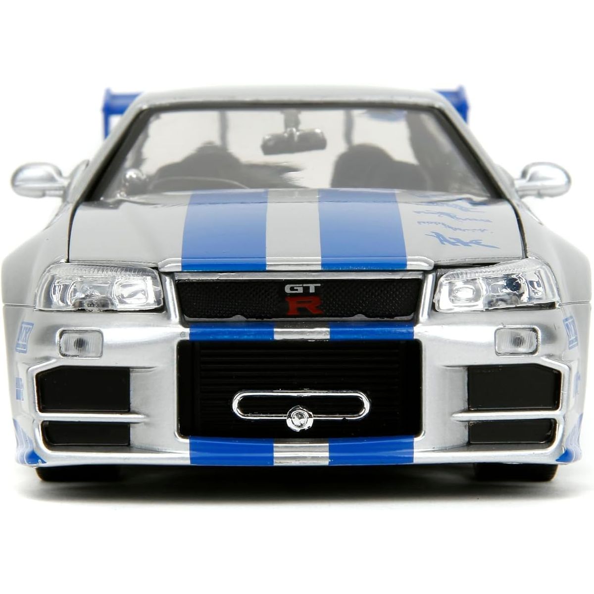 JADA TOYS - Auto Nissan Skyline GT-R R34 2002 Rápido y Furioso Escala 1:24 Coleccionable Modelo Deportivo Réplica de Colección