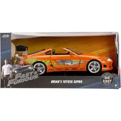 JADA TOYS - Auto Toyota Supra 1995 Orange Rápido y Furioso Escala 1:32 Coleccionable Modelo Deportivo Réplica de Colección