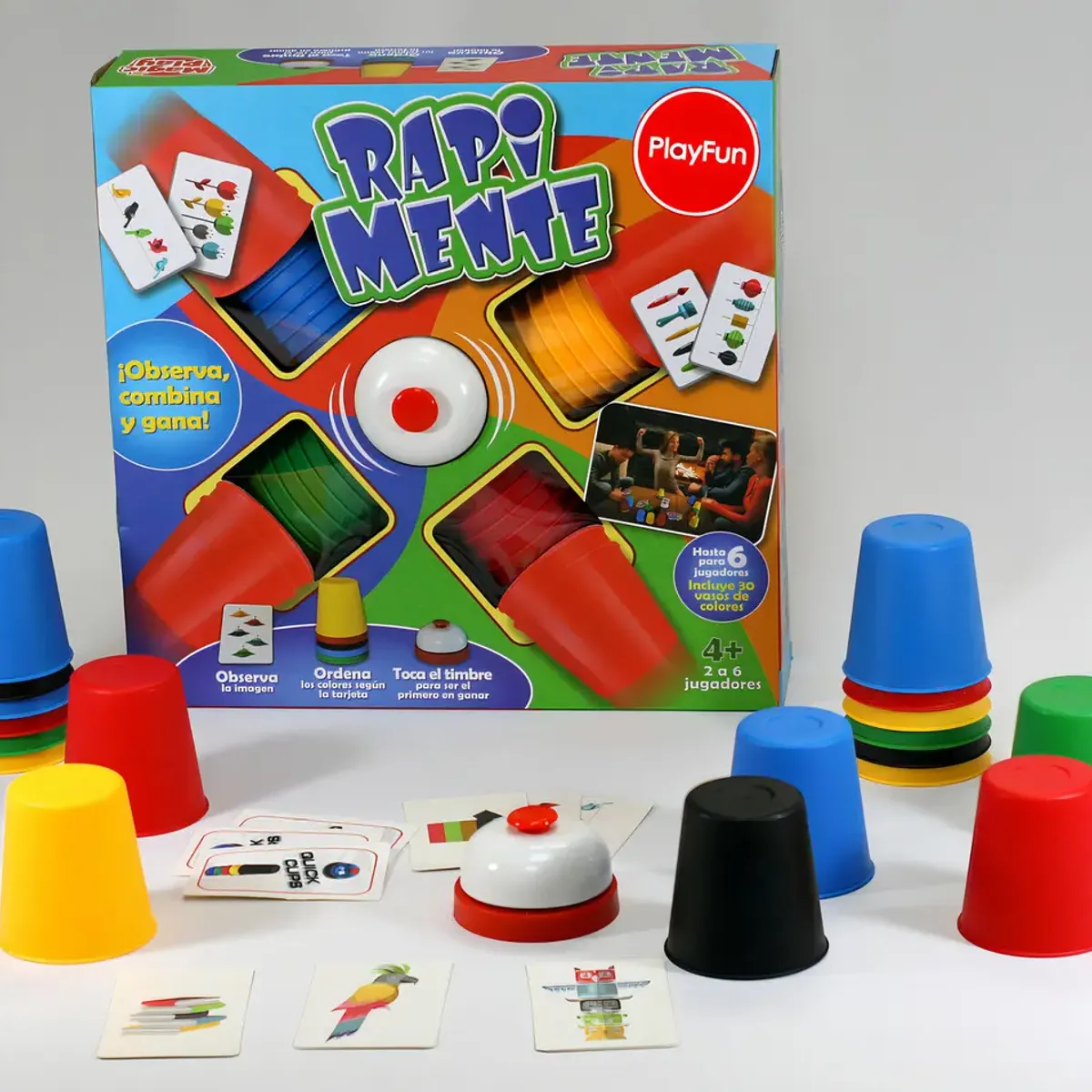 PLAYFUN - Juego de Habilidad Rapimiente Básico para Niños y Adultos Juego de Mesa Familiar Entretenido