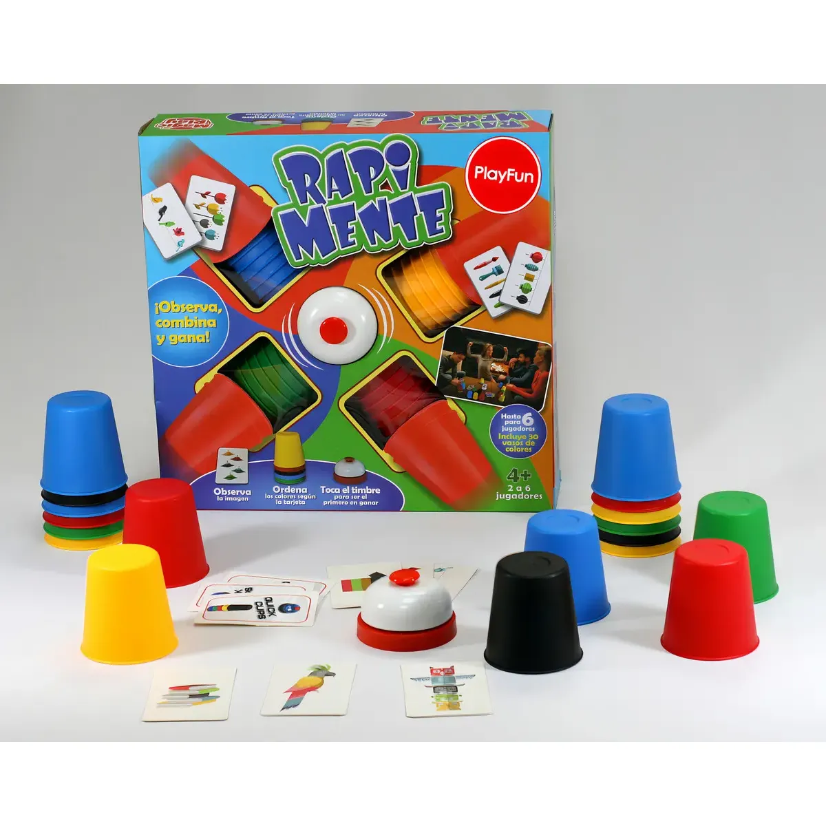 PLAYFUN - Juego de Habilidad Rapimiente Básico para Niños y Adultos Juego de Mesa Familiar Entretenido