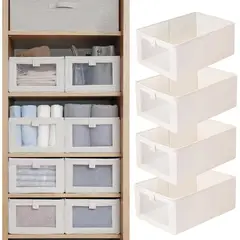 LINO - Organizador Closet Pradnel 4un 40.6x27.9x17.8cm Plegable