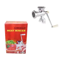 GENERICO - Picadora Molino Carne Manual De Cocina Moledora Aluminio