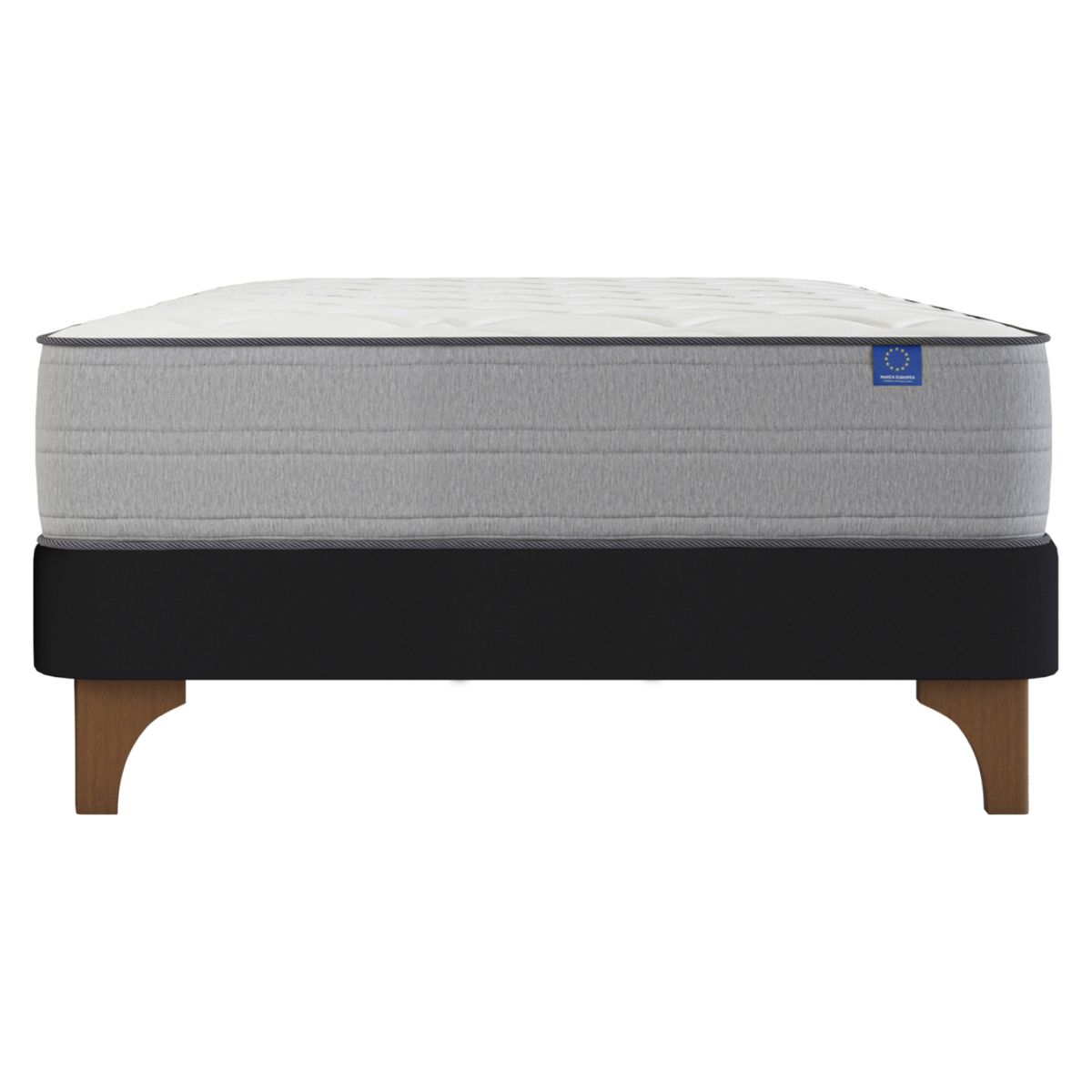 FLEX - Cama Europea Negra Seaqual 1.5 Plazas Box