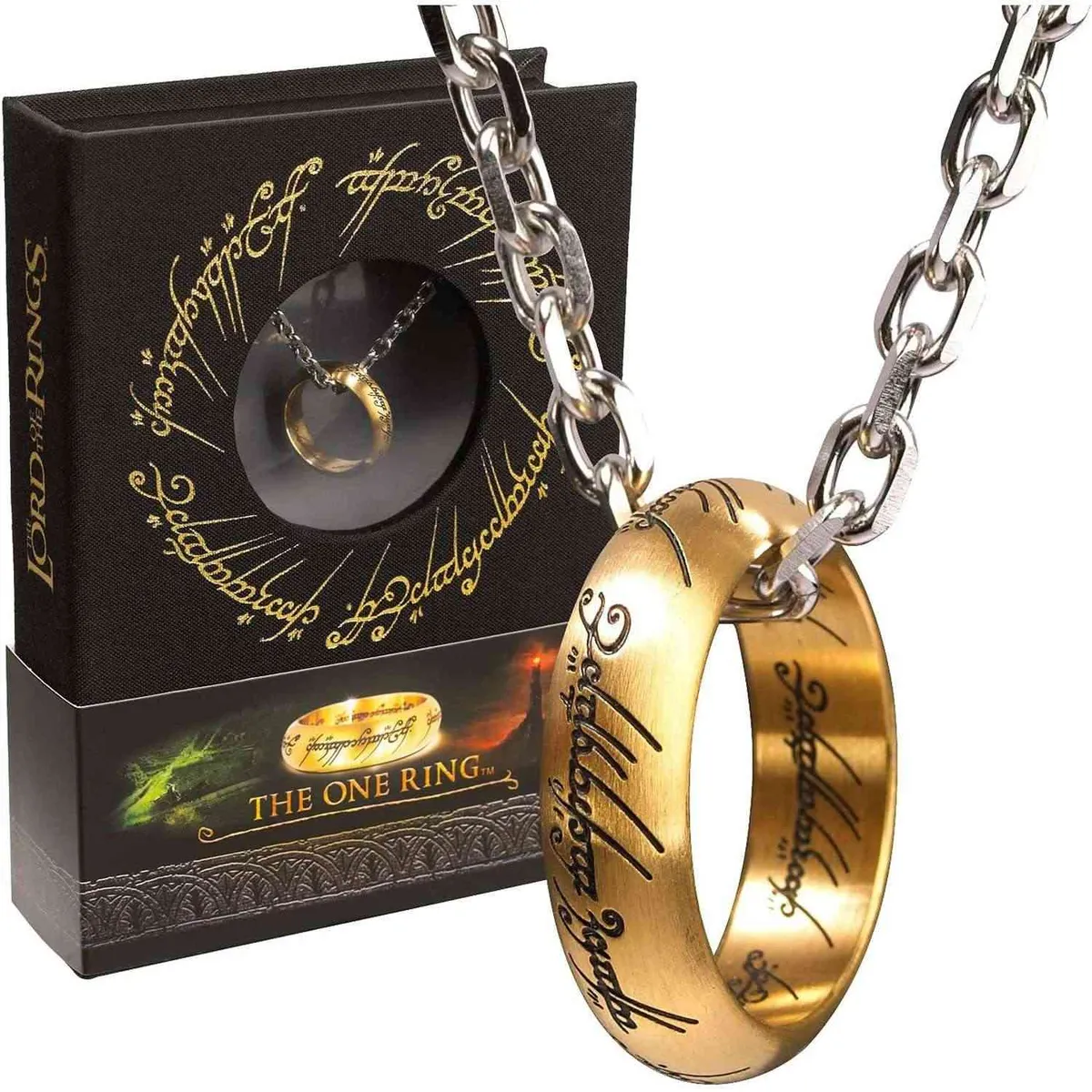 THE NOBLE COLLECTION - Anillo Único de Acero Inoxidable  El Señor de los Anillos