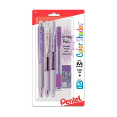 PENTEL - Set Escritura Color Shadow Writing 0.7mm 5 Piezas Violeta