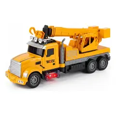 GENERICO - Camion Grua A Control Remoto con Luces Sitong Amarillo Camion Grua