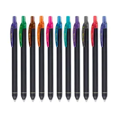 PENTEL - Set 11 Bolígrafo Ener gel Kuro 0.7mm Surtido