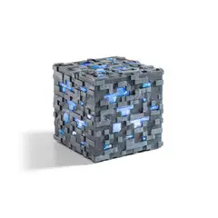 THE NOBLE COLLECTION - Lámpara de Bloque de Diamante Minecraft con luz
