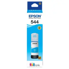 EPSON - T544220-AL Botella de Tinta Cian Original, 65 ml, EcoTank