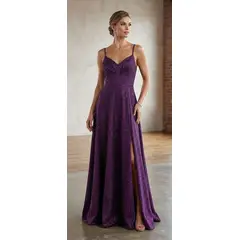 STRIKE - VESTIDO DE FIESTA ELASTICADO CON BRILLOS PARA MUJER MERIDA