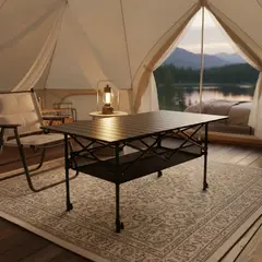 GENERICO - Mesa Portátil Plegable Para Camping Picnic 120x57x50 Cm