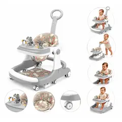 EVERSO - Andador Para Bebé 4 En 1 Musical Plegable Altura Ajustable