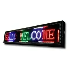 GENERICO - Letrero Led Luminoso 100cm X 20cm Programable Wifi