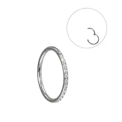 ELBAULDEJUMA - Piercing argolla Emma 20G 8mm Titanio ASTM 136