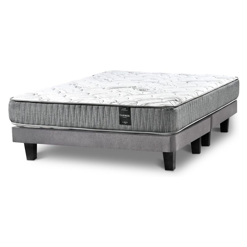 CANNON - Cama Europea I-Rest 2 Plazas X 2.00Mt Base Dividida Cannon
