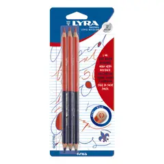 LYRA - Pack 3 Lapices Bicolor