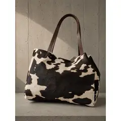 PEPA GONZALEZ - Cartera Tote Cuero Pelo 100% Natural