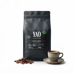 CAFE - Yao Coffee Preentreno En Grano Alto En Cafeina 250g BOLIVIA Y BRASIL