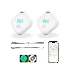 HARMONIK - Pack 2 Localizador Smart Tag Rastreador Inteligente IP67 Compatible Con Apple Y Android.