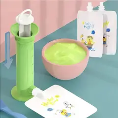 TEDMIMAK - Set Exprimidor Zumo+4 Bolsas Alimentación Bebes