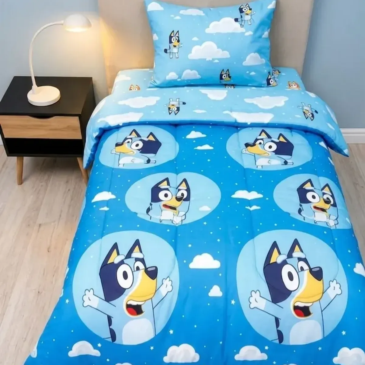 BLUEY - Plumón Reversible Infantil Bluey 1.5 plazas