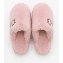 GENERICO - Pantuflas Antideslizante Mujer Piel Forradas Invierno