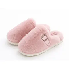 GENERICO - Pantuflas Antideslizante Mujer Piel Forradas Invierno