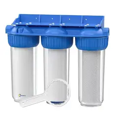 GENERICO - FILTRO DE AGUA 3 ETAPAS PURIFICADOR 10 PULGADAS 5 MICRAS