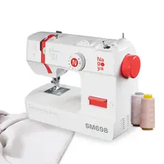 NAGOYA - Máquina de Coser SM698 12 Puntadas Ojal 4 Pasos LED