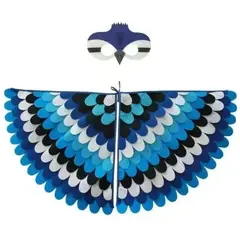 ATURE - Kit De Capa Con Alas De Aves De Fieltro Para Niños Halloween