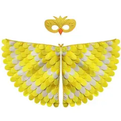 ATURE - Kit De Capa Con Alas De Aves De Fieltro Para Niños Halloween