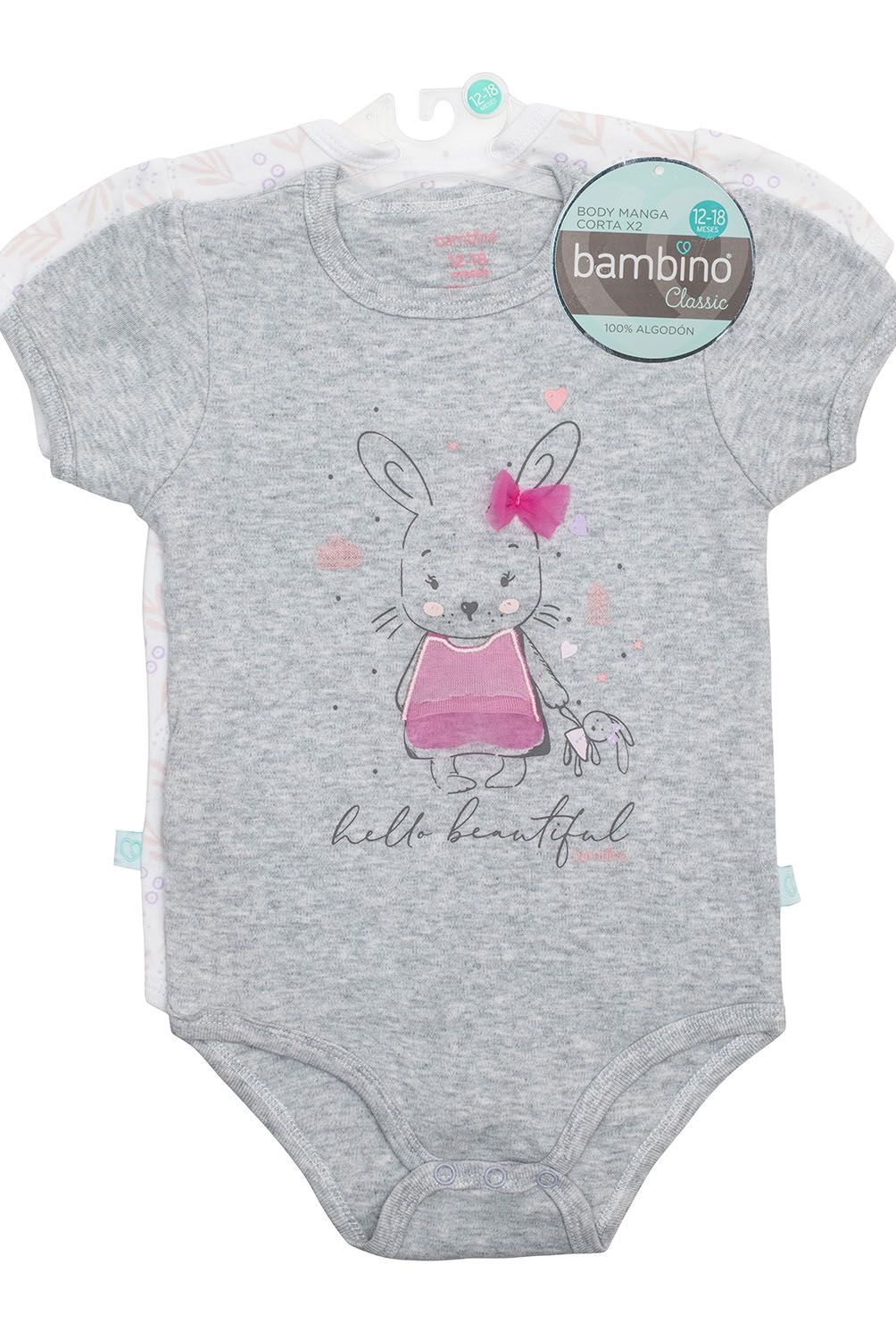 BAMBINO - Bambino Set de Body Blanco Conejo Falda R
