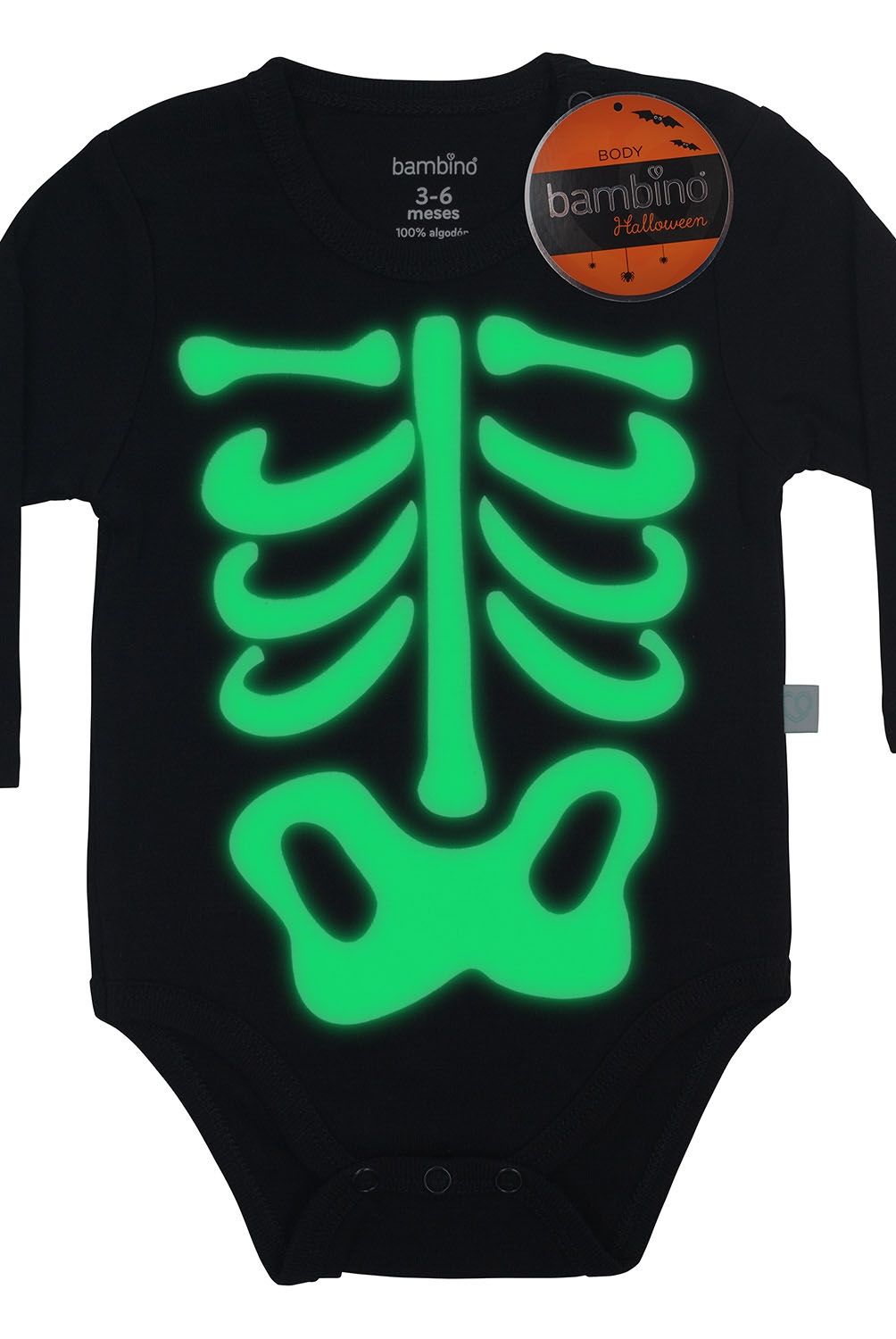 BAMBINO - Body Halloween Esqueleto Unisex Bambino