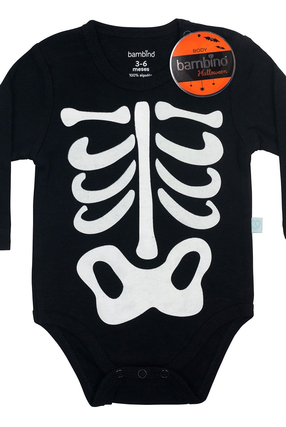 BAMBINO - Body Halloween Esqueleto Unisex Bambino
