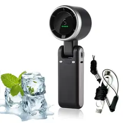 MOONCORE - Mini Ventilador Portátil Usb, Gran Potencia Y Bolsillo,negro