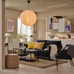 IKEA - VITTSJÖ Mesas nido, set de 2, negro/vidrio, 90x50 cm