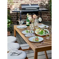 IKEA - Mesa para terraza NÄMMARÖ, café, 140x75 cm