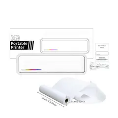GENERICO - Mini Impresora Portátil Térmica X9 Inalámbrica
