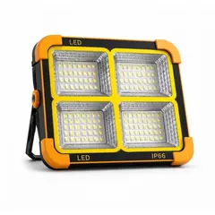 IRM - Foco LED Recargable Portatil Solar IP66 Resistente al Agua Luz de Emergencia Camping y Taller
