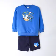 SONIC - Conjunto Niño Corto Azul