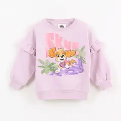 PAW PATROL - Polerón Cerrado Niña Skye Lila