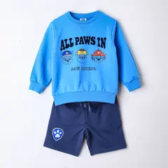 PAW PATROL - Conjunto Niño Personajes Azul