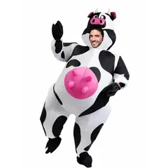 GENERICO - Disfraz de Vaca Inflable para Adulto – Talla 160–180 cm