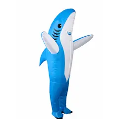 GENERICO - Disfraz Inflable de Tiburón para Adulto – Talla 160–180 cm