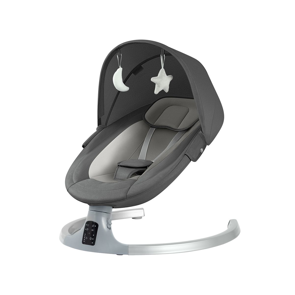 BEBESIT - Silla Nido Bouncer Babyswing Smart Dark Gris